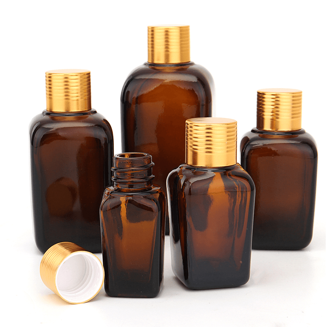5Pcs Amber Glass Bottles Liquid Reagent Pipette Eye Dropper for Essential Oil Perfume - Trendha