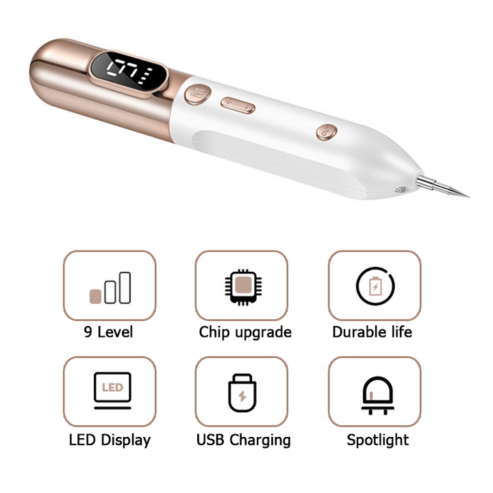 Laser Plasma Pen Mole Tattoo Freckle Wart Tag Removal Pen Dark Spot Remover for Face LCD Skin Care Tools Beauty Machine - Trendha