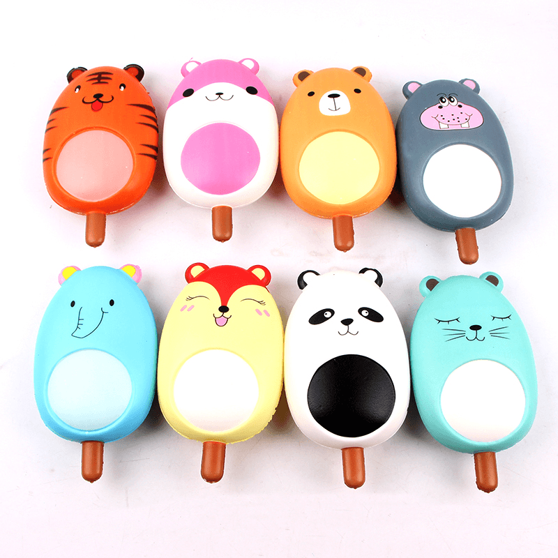 16.5*10Cm Squishy Slow Rebound Animal Expression Ice Cream with Packaging Cute Toys Gift - Trendha