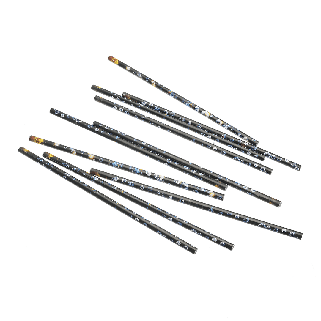 10Pcs Rhinestone Picker Wax Pencil Nail Crayons Point Art Dotting Paste Stick Pen - Trendha