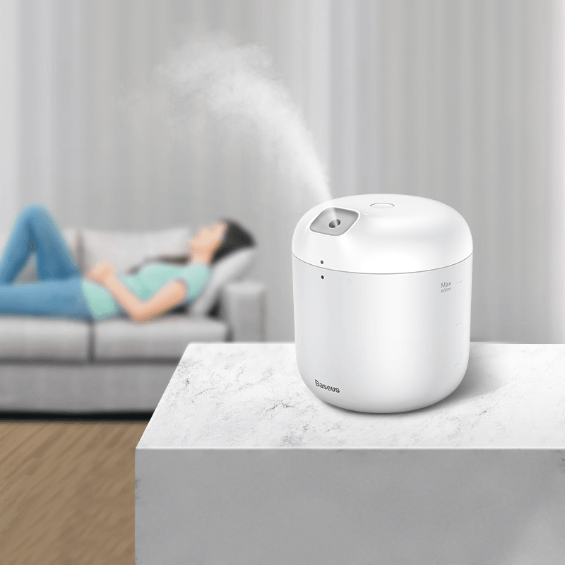 Baseus Portable Humidifier Mute Air Purification with LED Lamp Fogger Mist Maker USB Charging for Home Bedroomoffice - Trendha