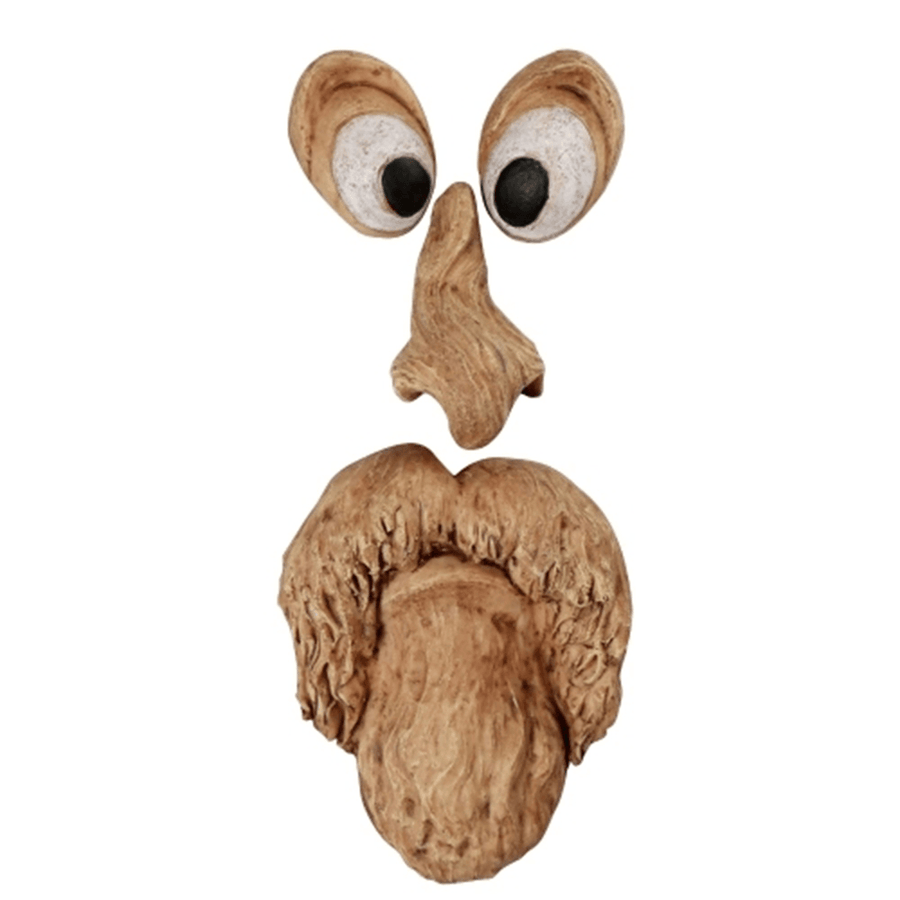 Bark Ghost Face Facial Features Decoration Easter Outdoor Creative Props Funny Face Shaped Tree Monsters Ornaments Decor - Trendha