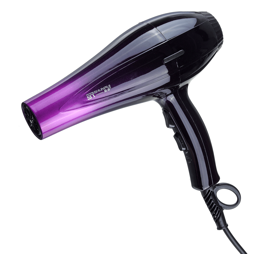2000W Powerful High Concentration Ion Hair Dryer Heat Tool Dryer 3 Heat Settings 2 Speed with 8Pcs Accessories - Trendha