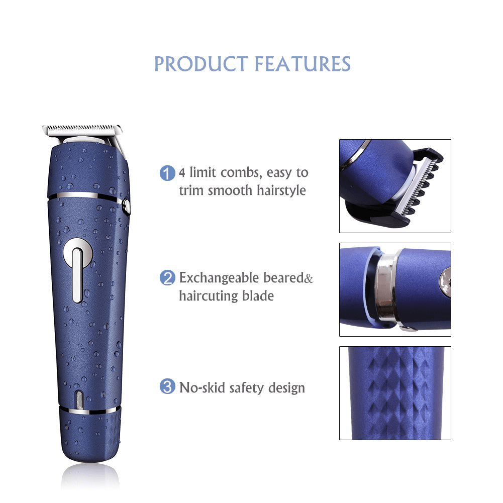 SURKER 2 in 1 Electric Hair Clipper Beard Shaver Trimmer Razor Multifunctional Rechargeable Tools - Trendha