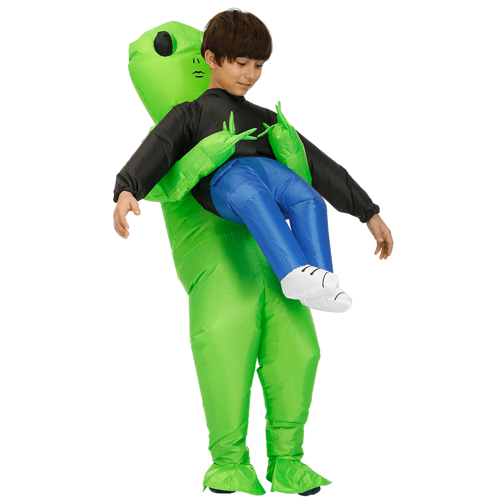 Halloween Ghosts Green Costume Carnival Party Fancy ET Aliens Inflatable Toys for Children - Trendha