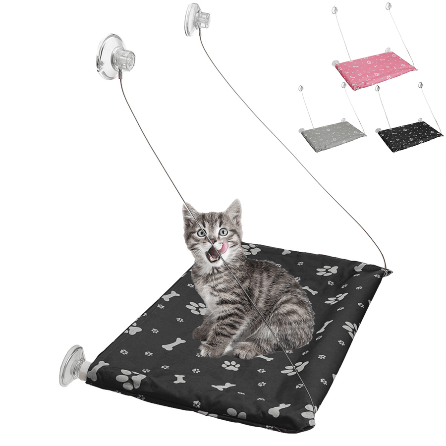Pet Cat Window Hammock Suspension Suction Cup Hanging Perch Bed Basking - Trendha
