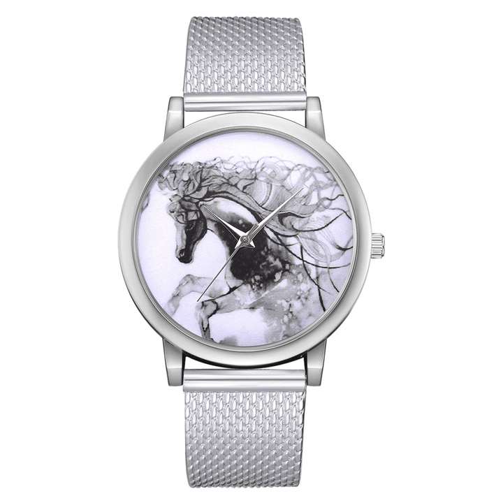 LVPAI P598 China Style Horse Dial Face Women Wrist Watch Casual Style Quartz Watches - Trendha