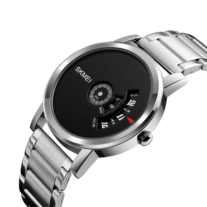 SKMEI 1260 Business Creative Watch Luxury Stainless Steel Strap Men Quartz Watch Wristwatch - Trendha