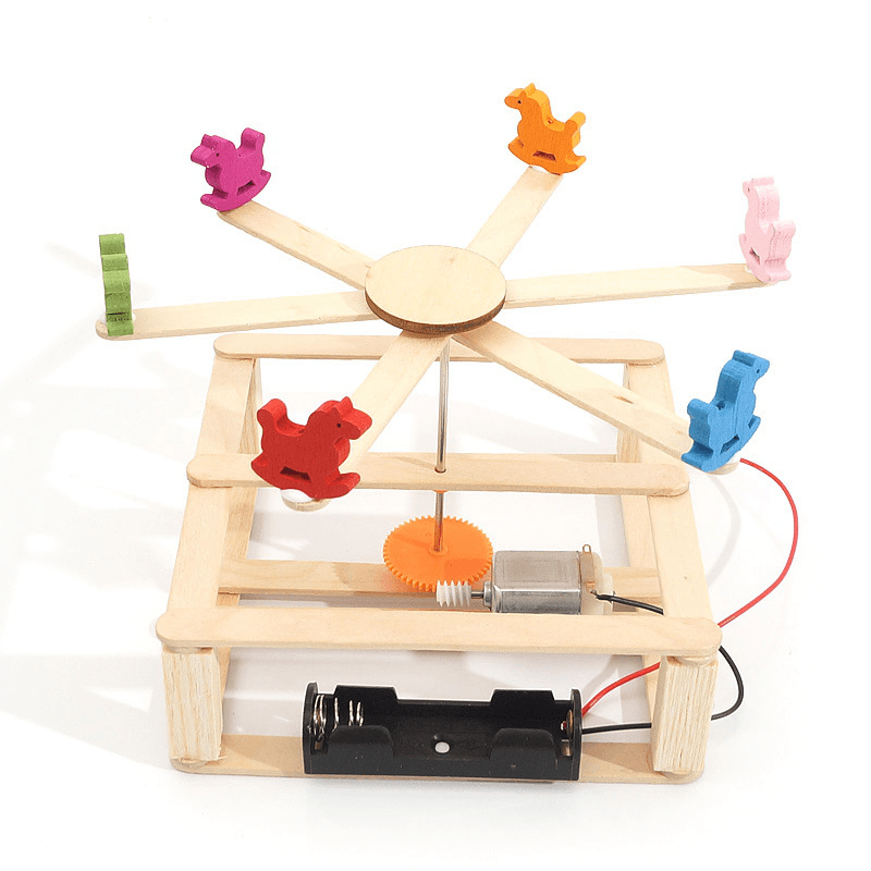 STEM Carousel Model Whirligig Merry-Go-Round Toy Education Developmental Science Toy - Trendha