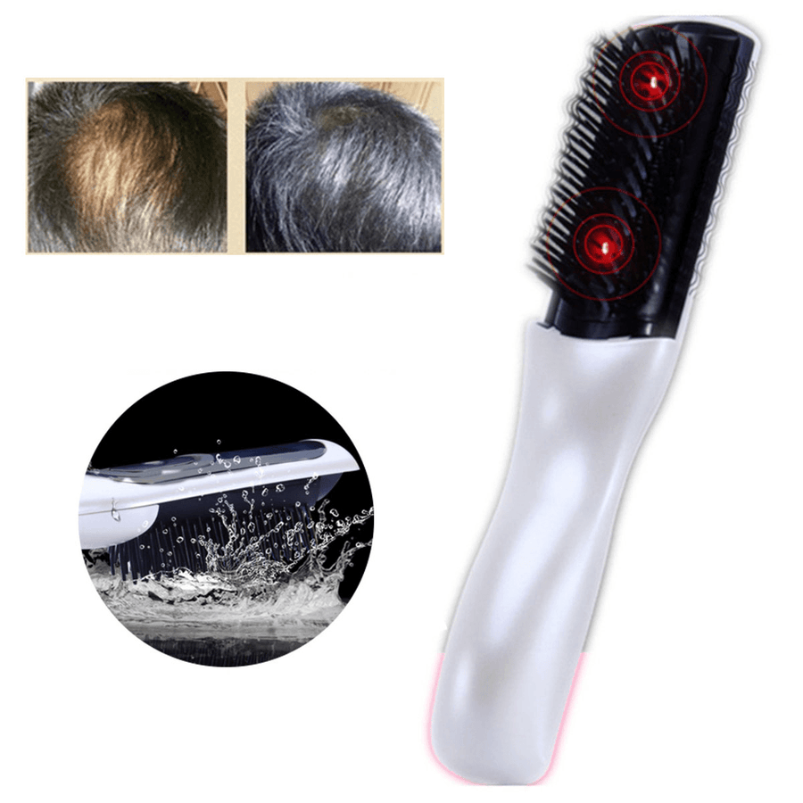 Laser Infrared anti Hair Loss Hair Growth Regrowth Treatment Massage Comb - Trendha
