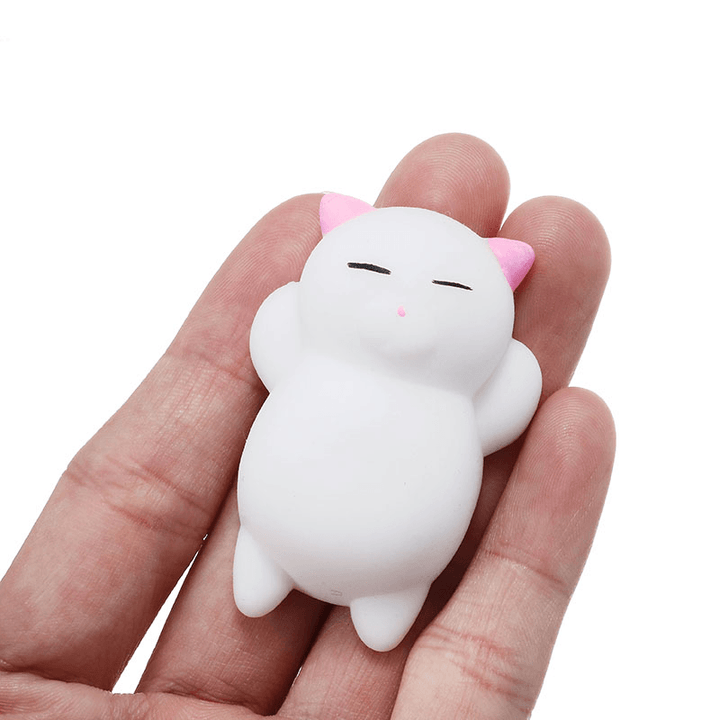 Pink Cat Kitten Squishy Squeeze Cute Healing Toy Kawaii Collection Stress Reliever Gift Decor - Trendha