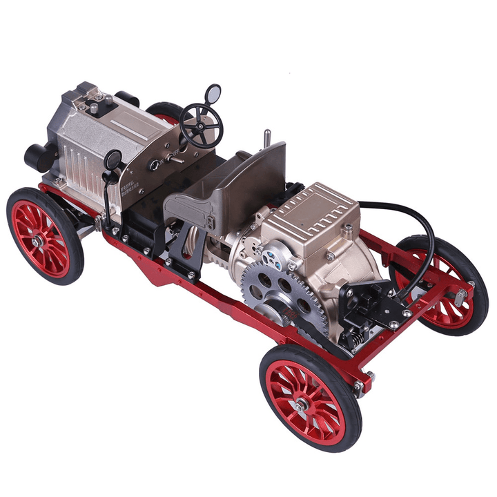 Teching Assembly Vintage Classic Car Metal Mechanical Model Toy with Electric Engine Toys - Trendha