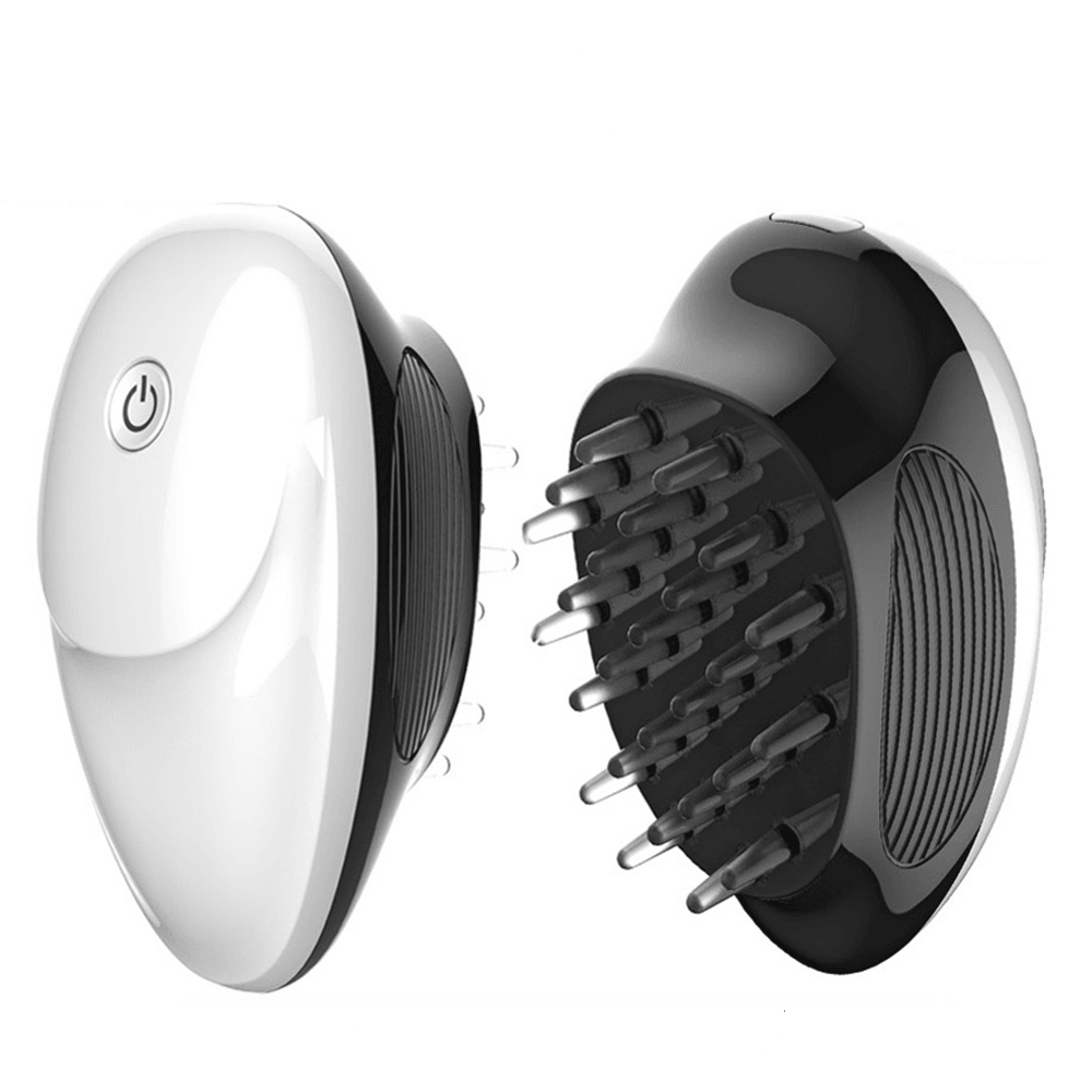 Hailicare Electric Silicone Scalp Massage Comb Head Massager Hairbrush Head Acupuncture Pain Relief Massage Comb for Hair Care - Trendha