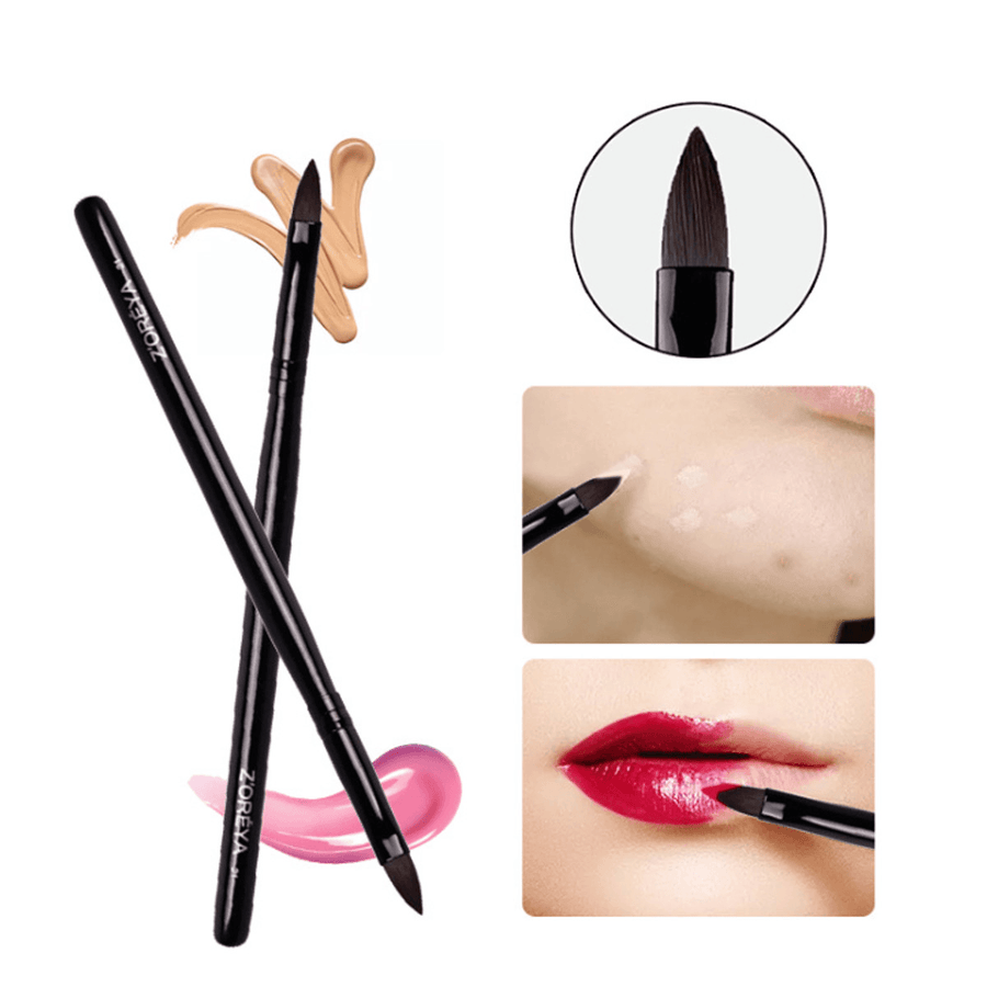 1 Pcs 15Cm Nylon Hair Wooden Handle Makeup Brushes for Lips Beauty Makeup Tools - Trendha