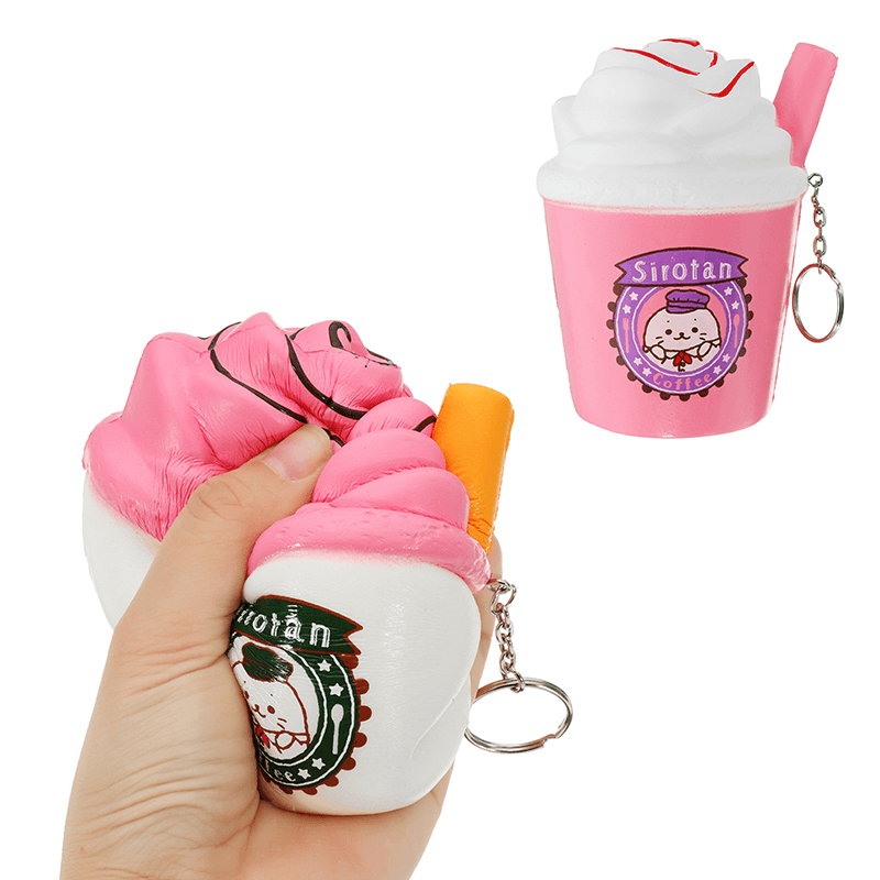 Ice Cream Tea Cup Squishy Kawaii Squeeze Toy 10Cm Sweet Slow Rising for Girls - Trendha