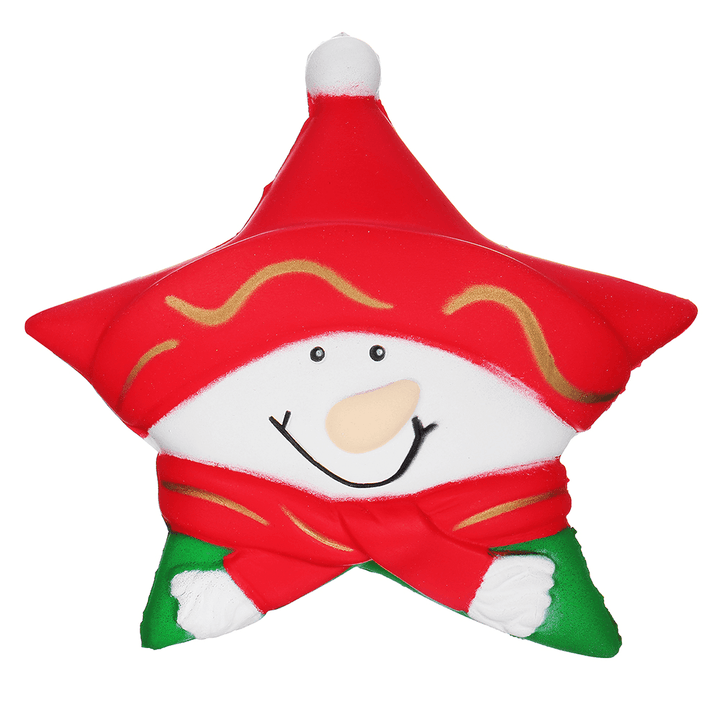Squishy Snowman Stars Christmas Gift 12.5CM Decoration with Packaging Collection - Trendha