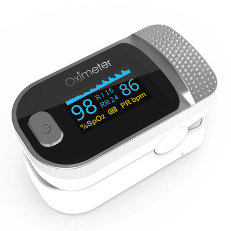 OLED Fingertip Spo2 Pulse Oximeter Portable PR PI RR Monitor Blood Oxygen Saturation Monitor Heart Rate Monitor - Trendha