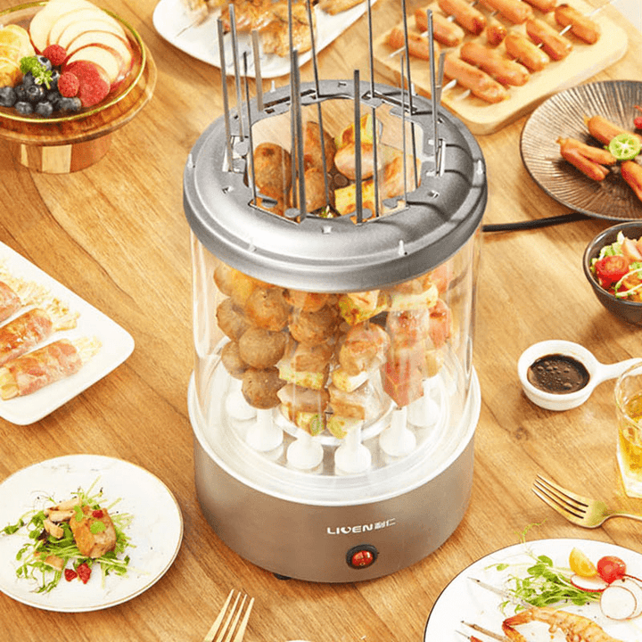LIVEN KL-J120 Automatic Rotating Kebab Machine 1100W Button Control 360°Automatic Rotating Roast from Ecological Chain - Trendha