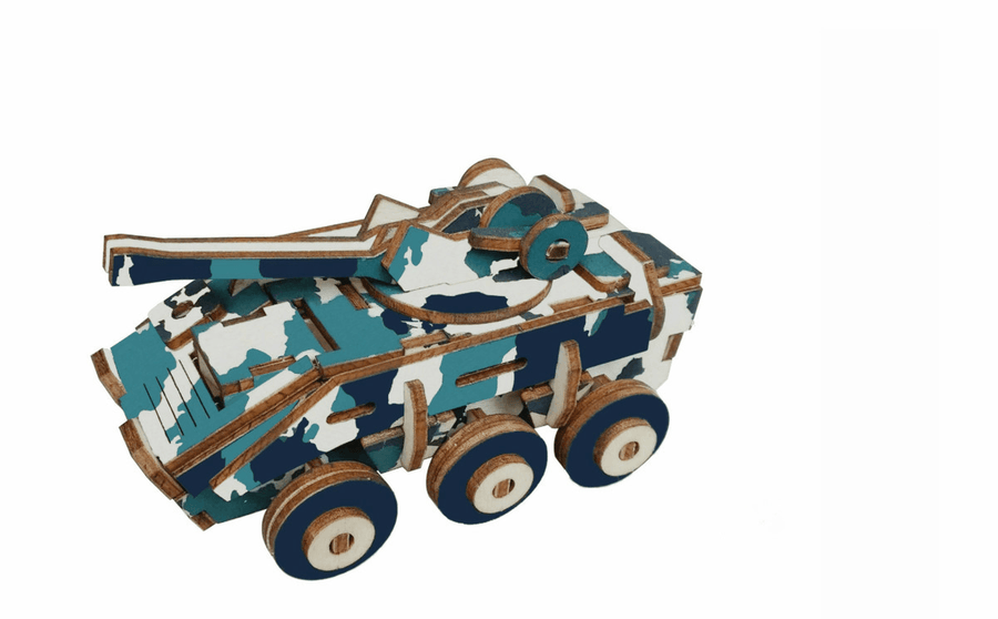 Three Dimensional Wooden Puzzle Children'S Educational Toys of Chariot Series - Trendha