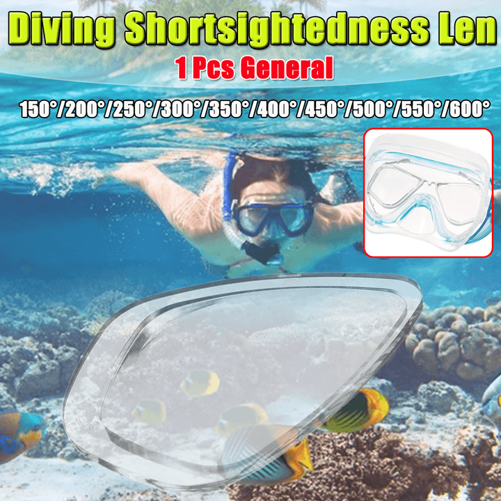 Transparent Resin Universal Swimming Diving Shortsightedness Glasses Myopia Len Lens - Trendha