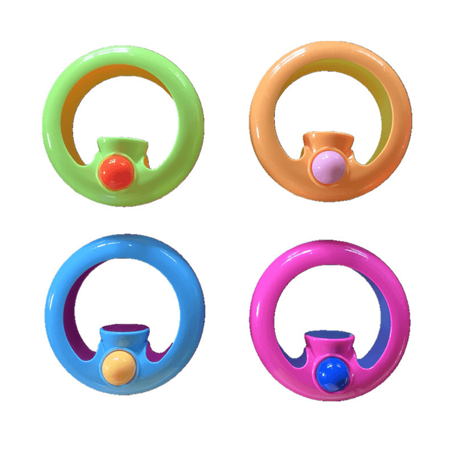 Random Color Creative Intellectual Magic Circle High Speed Turning Bead Circle Decompression Novelties Toy for Kids Gift - Trendha