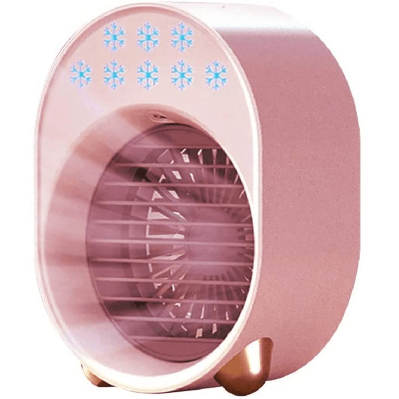 Portable Mini Air Conditioner Bladeless Fan USB Rechargeable Air Cooler Fan Multifunctional Humidifier for Office Personal Air Cooler - Trendha