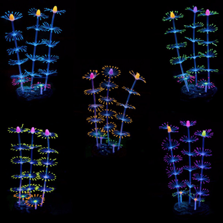 Fluorescent Aquarium Artificial Coral Decoration Fish Tank Ornament Aquarium Decorations - Trendha