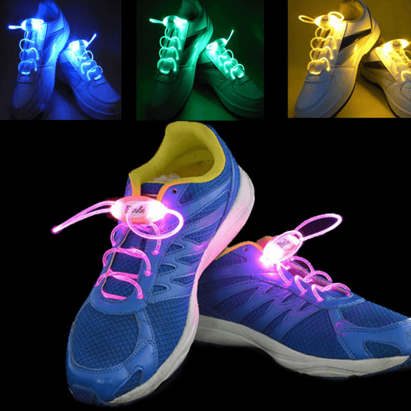 4Th Generation LED Glowing Shoelaces Flash Shoelaces Shoe Strap Outdoor Dance Party Supplies - Trendha