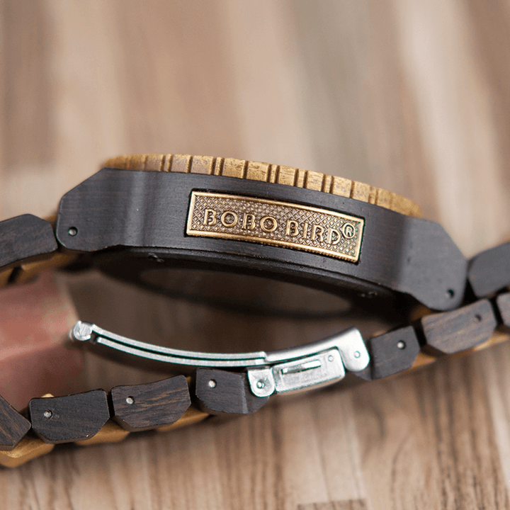 BOBO BIRD K-GR05 Retro Design Automatic Mechanical Watch Wooden Men Wrist Watch - Trendha