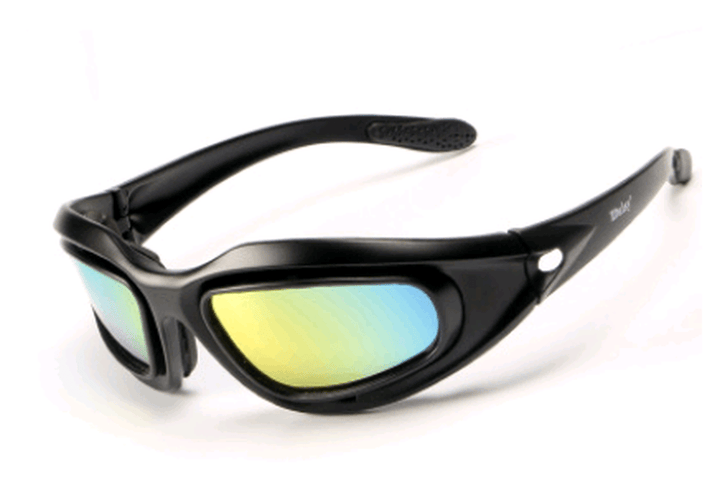C5 Bicycle Riding Glasses Shooting Goggles CS Tactical Protective Glasses Motorcycle Goggles - Trendha