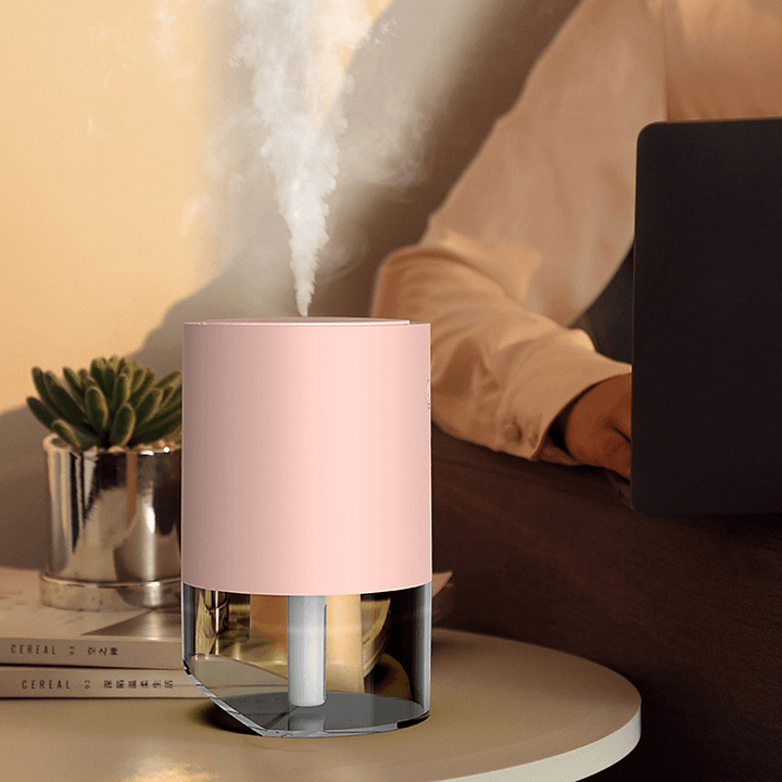 350Ml Air Oblique Humidifier Nano Atomization with Colorful Lights 2 Spray Mode USB Charging 1200Mah Battery for Home Office - Trendha