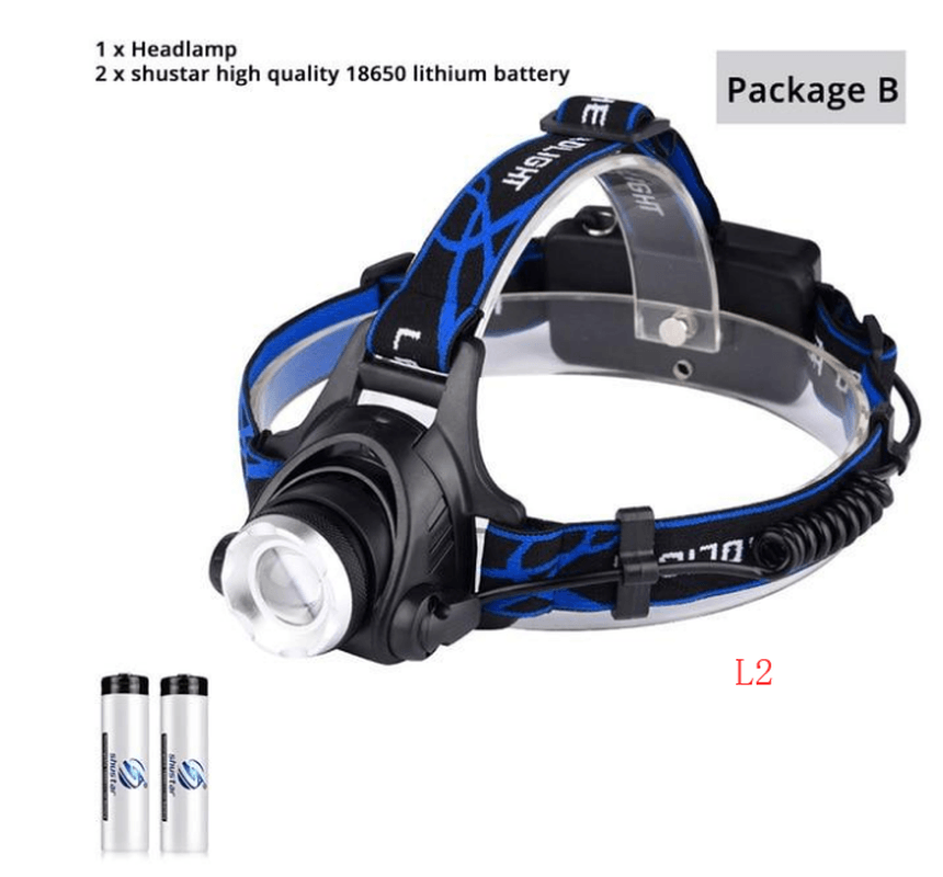 LED Zoomable Headlamp 3800/6000 Lumen T6 - Trendha