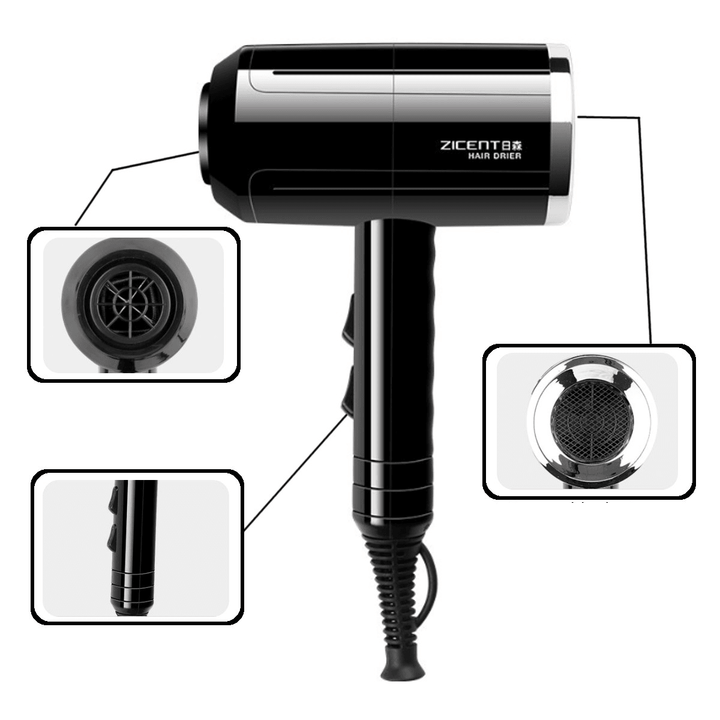 220V 2000W Professional Hammer Salon Hair Dryer Low Noise Negative Ion Constant Temperature Fast Hair Drying Machine - Trendha