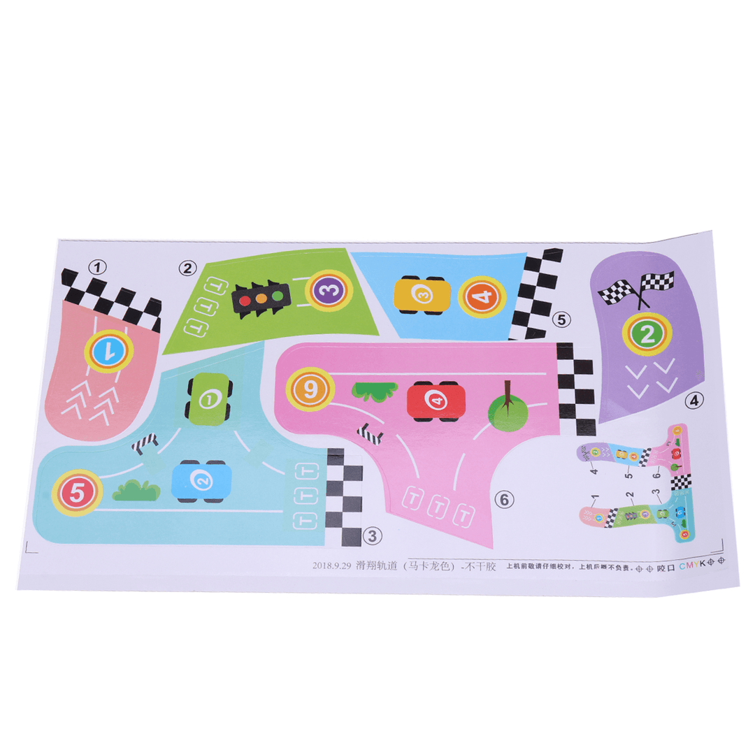 Click Clack Racetrack Wooden Children Car Slider Race Track Toys Developmental Funny Toy - Trendha