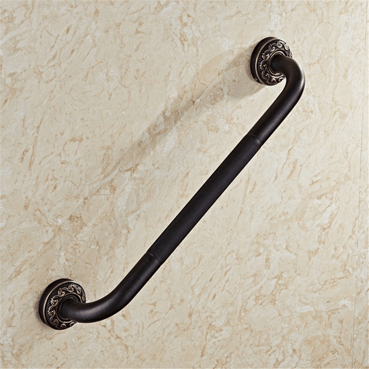 Black Bronze Wall Mounted Towel Rail Bar Grab Support Safety Handle - Trendha