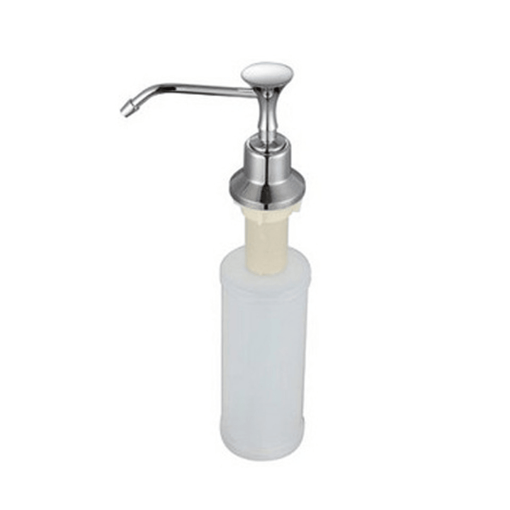 220Ml White Kitchen Chrome Liquid Soap Dispenser Bathroom Sink Pump Bottles - Trendha