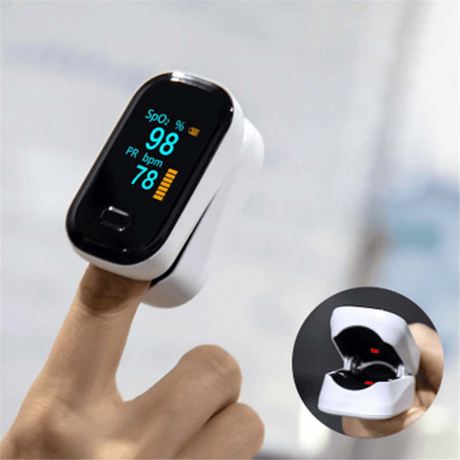 BOXYM Ofit-2 Finger-Clamp Pulse Oximeter Finger Blood Oxygen Saturometro Heart De Oximeter Portable Pulse Oximetro Monitor - Trendha