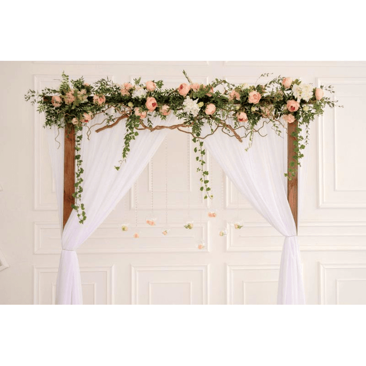 1.2X0.8M Romantic Wedding Photography Backdrop Flowers Wall Party Photo Background Cloth Decoration Props - Trendha