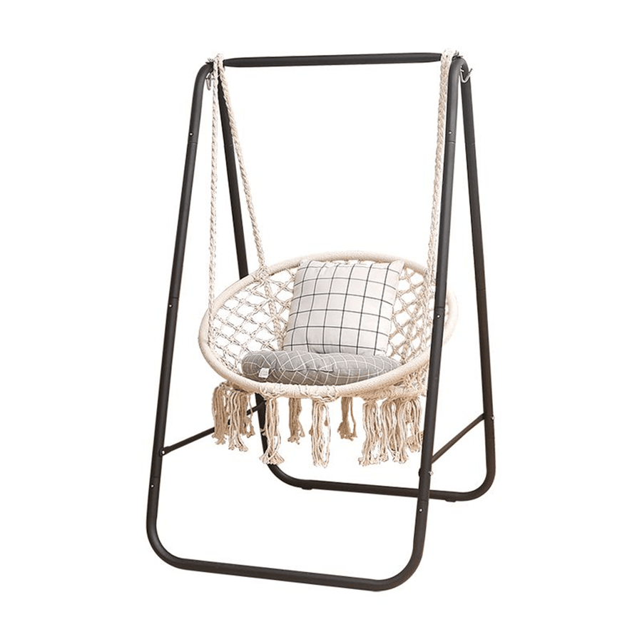 Metal Hammock A-Shape Frame Chair Stand Swinging Seat Replacement Frame Cotton Hammock Chair - Trendha