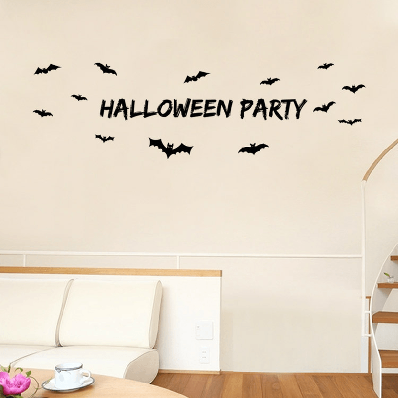 Miico AW9352 Halloween Wall Sticker Removable Sticksrs for Halloween Party Decoration Room Decorations - Trendha