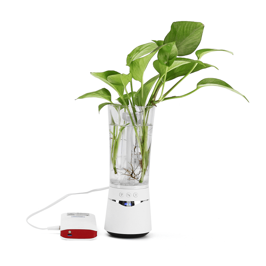 USB Air Humidifier Ultrasonic Mini Aroma Diffuser Air Purifier LED Lights Aroma Humidifiers Vase - Trendha