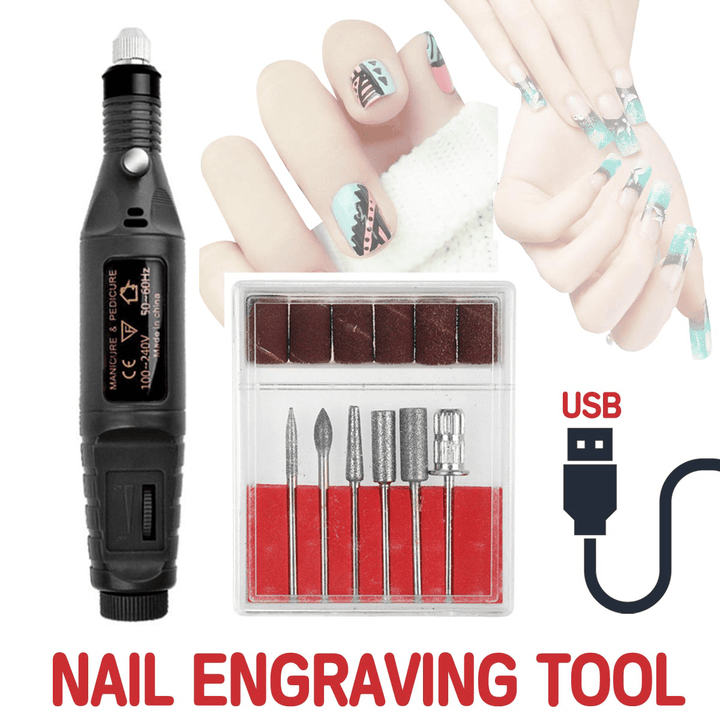 Nail Tool USB Mini Electric Pen Type Manicure Polishing Machine - Trendha