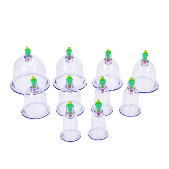10Pcs Cup Vacuum Cupping Massager Set Stimulates Whole Body Relaxation Tools - Trendha