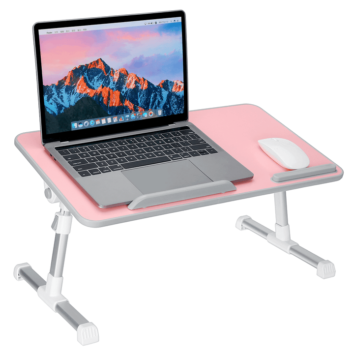Foldable Laptop Desk Adjustable Height Computer Notebook Desk Breakfast Serving Table Bed Tray Home Office Furniture - Trendha