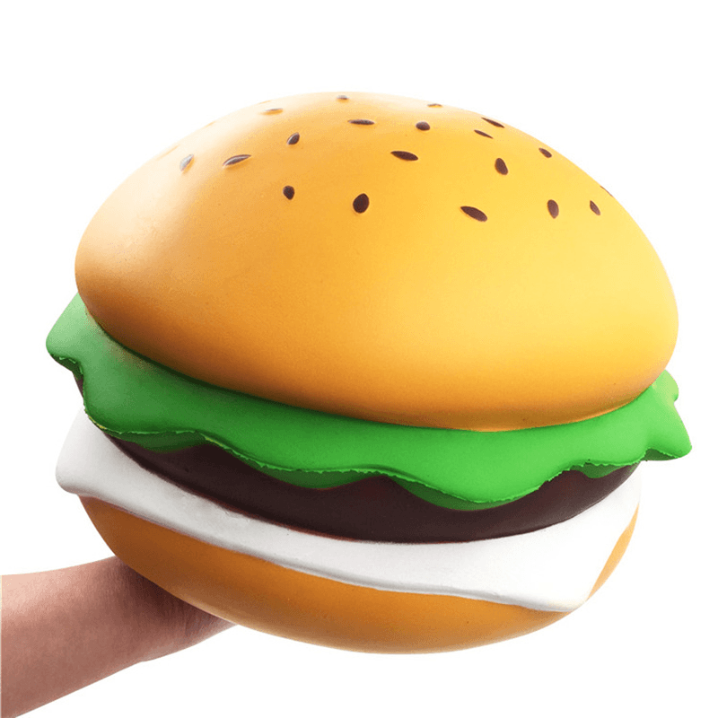 Giant Squishy Cheese Burger Humongous Hamburger 25CM Slow Rising Rebound Jumbo Gift Collection Decor Toys - Trendha