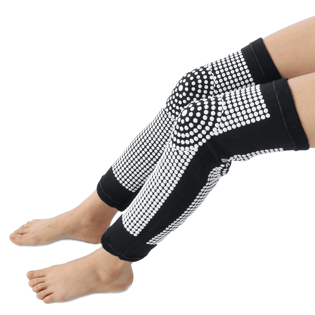 L/XL/XXL Pair Self Heating Knee Pads Magnetic Therapy Pain Relief Arthritis Brace Tourmaline - Trendha