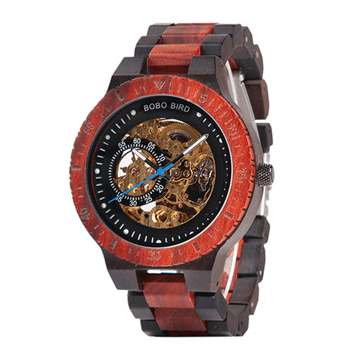 BOBO BIRD K-GR05 Retro Design Automatic Mechanical Watch Wooden Men Wrist Watch - Trendha