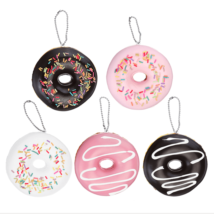 Cake Squishy Chocolate Donuts 9CM Scented Doughnuts Squeeze Jumbo Gift Collection with Packaging - Trendha