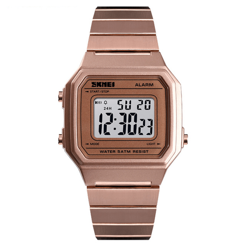 SKMEI 1377 Luminous Week Display Waterproof Casual Style Digital Watch Men Wrist Watch - Trendha