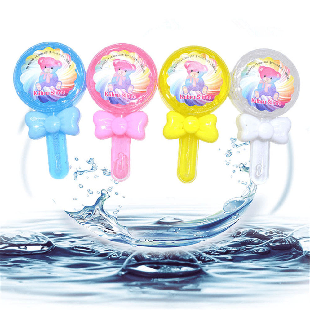 Kiibru Lollipop Slime 12.5*6.5*2.5CM Transparent Jelly Mud DIY Gift Toy Stress Reliever - Trendha